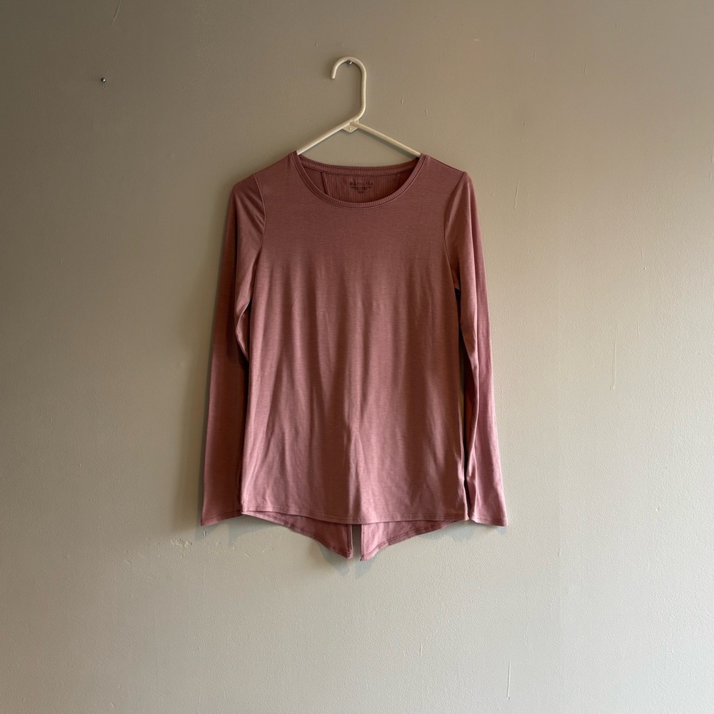 Athleta Women's Essence Tie Back Dusty Rose  Tank Top XXS Activewear